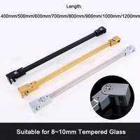 brand new 1pcs stainless steel bathroom support pole shower glass door stabilizing rod bar wall to glass fixed holder brackets