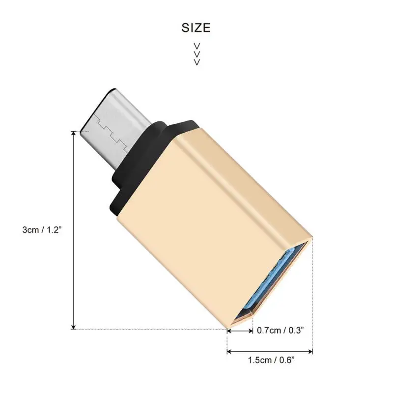 Кабель адаптер Type C на USB 3 0 OTG конвертер для Samsung Huawei P20 OTG|Переходники и адаптеры| |
