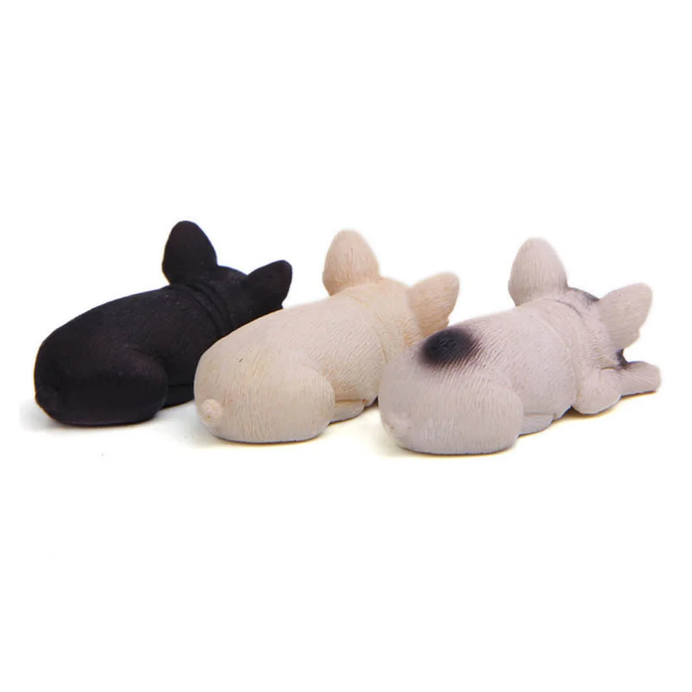 

Prone Sleeping Shape Design Ornaments Decoration Animal Miniature Landscape Props Car Ornament for Home Phone Shell Car (Fleshco