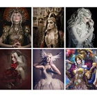 Алмазная 5D картина ведьма вампира, сделай сам, полная вышивка, вышивка крестиком, мозаика, Набор для творчества, домашний декор, рождественский подарок