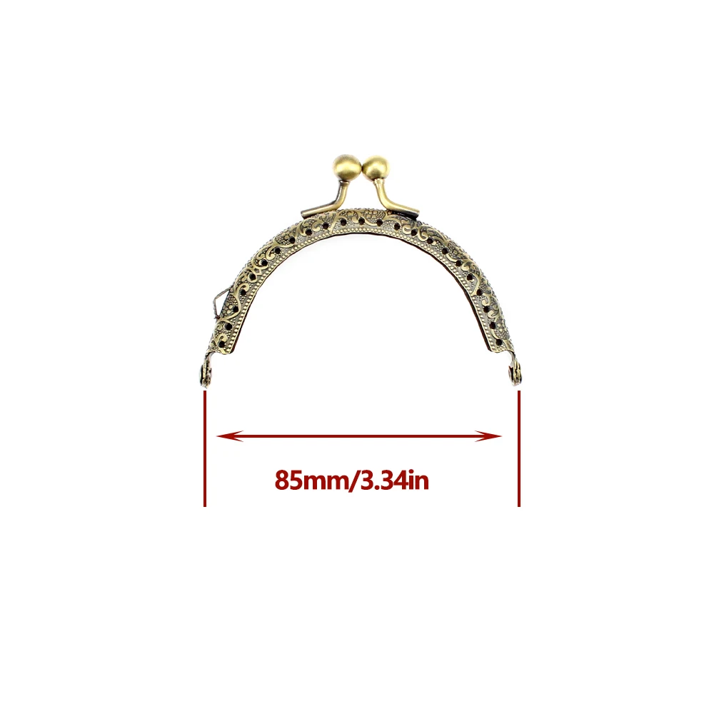 Винтажная полукруглая металлическая рама с бусинами 8 5/10 5/12 5/15/20/5 см ПРИШИТАЯ