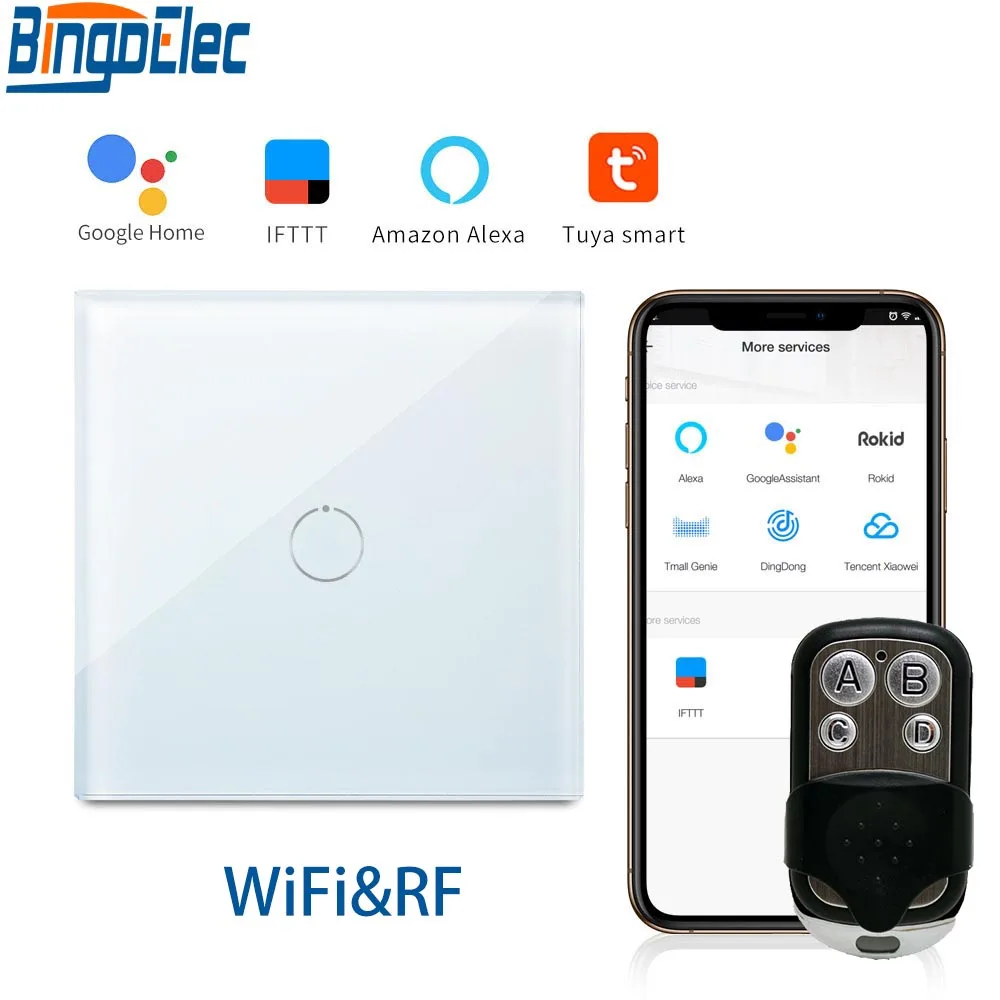 Умный сенсорный выключатель с поддержкой Wi-Fi 2/3 в 220 клавиш | Обустройство дома