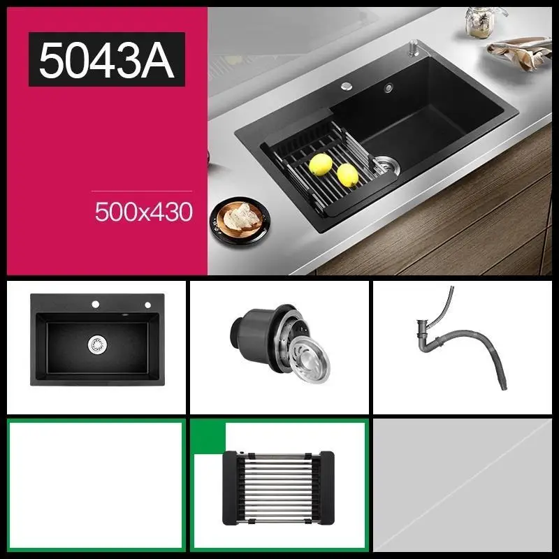 MODEL A Banheiro Umywalka Lavello гранит Keuken Gootsteen Portatil Lavandino Fregadero De Cocina Cuba Pia Cozinha Lavabo кухонная раковина - Цвет: MODEL A