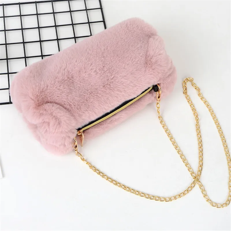 

Новая модная Роскошная вечерняя сумка с имитацией меха, женская модная многоцветная сумка Hanbok с мехом, женская вечерняя сумка на цепочке