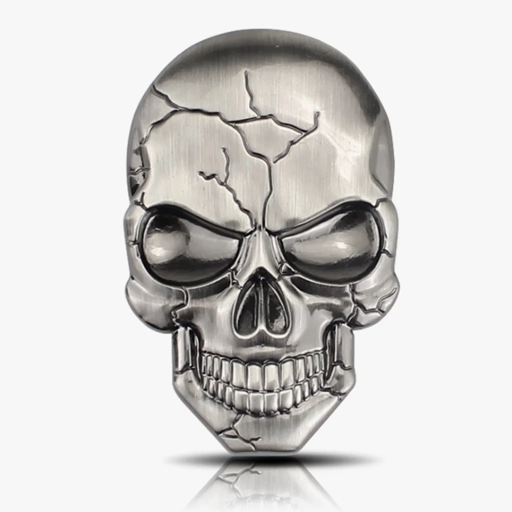 

CarPersonalized Metal 3D The Punisher Body Badge Skull Head Waterproof Car Sticker Auto Motorcycle Decal Stickers Emblem Badge