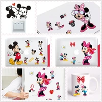 cartoon cute mickey minnie mouse balloon wall stickers decals for kids room baby bedroom wall art park poster nursery amusement