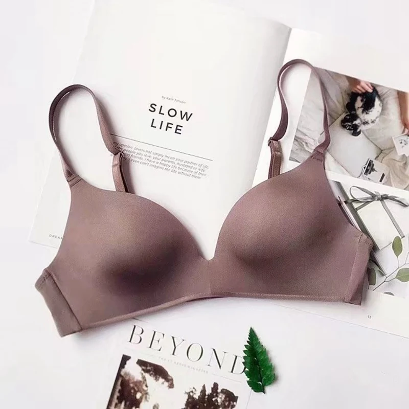 Sexy Lingerie Wire Free Sleep Brassiere Women Underwear Seamless Bra Basic Breathable Thin Soft B Cup Female Intimates 2019 | Женская