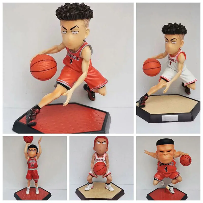 

18cmSlam Dunk Hanamichi Sakuragi Rukawa Kaede Mitsui Hisashi Akagi Takenori Miyagi Ryota PVC Action Figure Collectible Model Toy