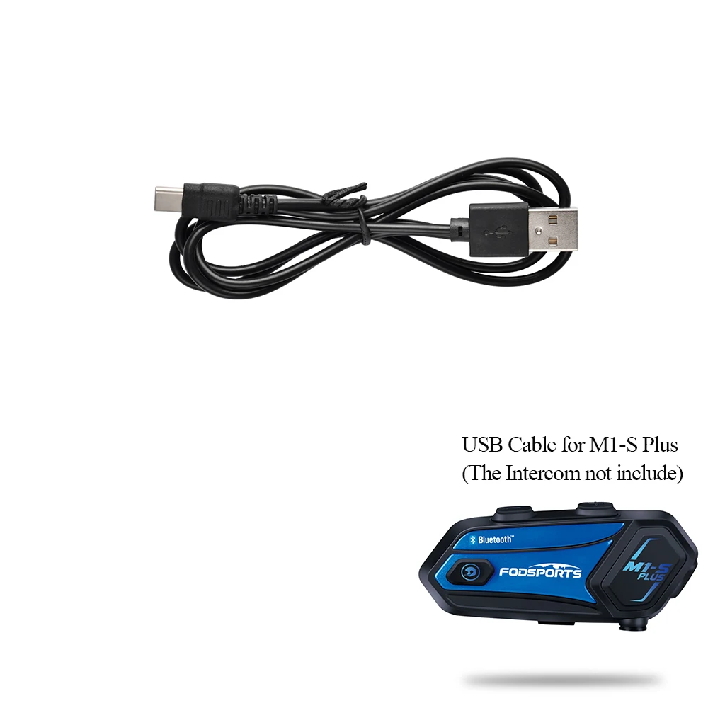 

Fodsports Motorcycle Intercom USB Charger Cable for M1-S Plus Battery Charger USB Cable Motorbike helmet Headset Accessories