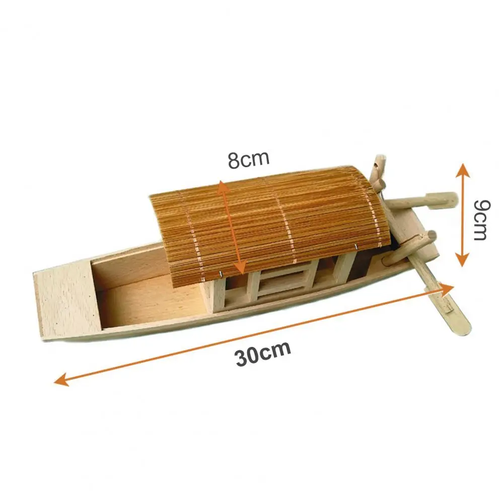 

Mini Small Boat Model Safe Long Lasting Wood Exquisite Fishing Boat Desktop Ornaments Home Decor Birthday Gift Crafts