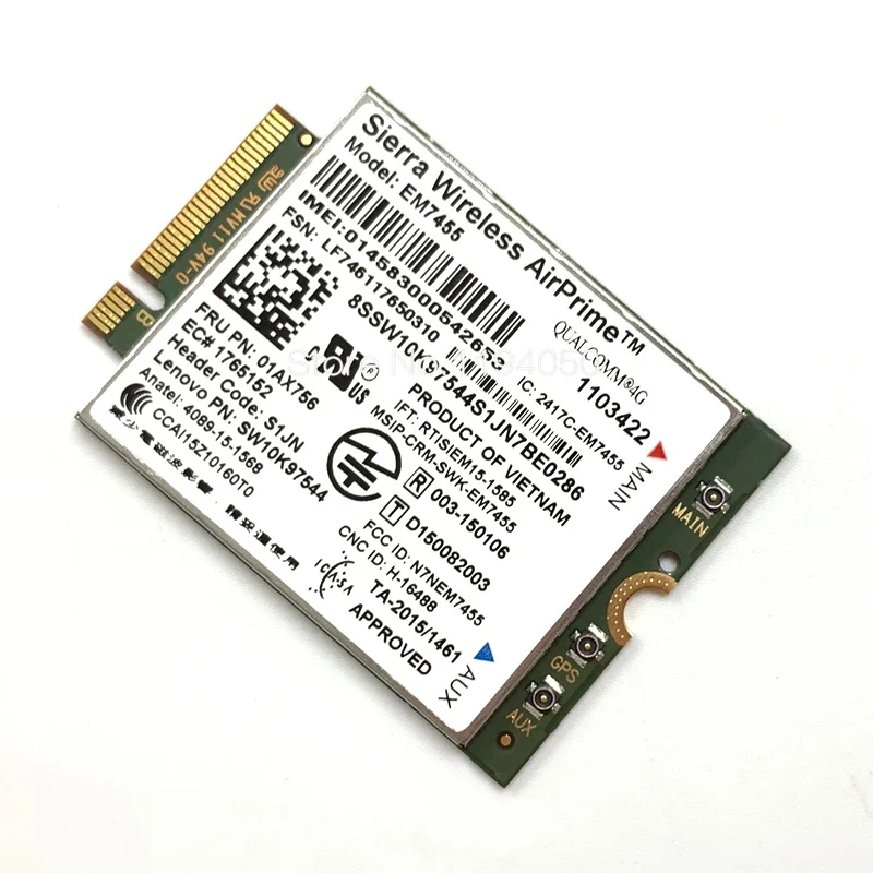 Беспроводная плата Sierra Wireless airprime Gobi6000 EM7455 WWAN модуль NGFF FRU 01AX756 для устройств Thinkpad X1