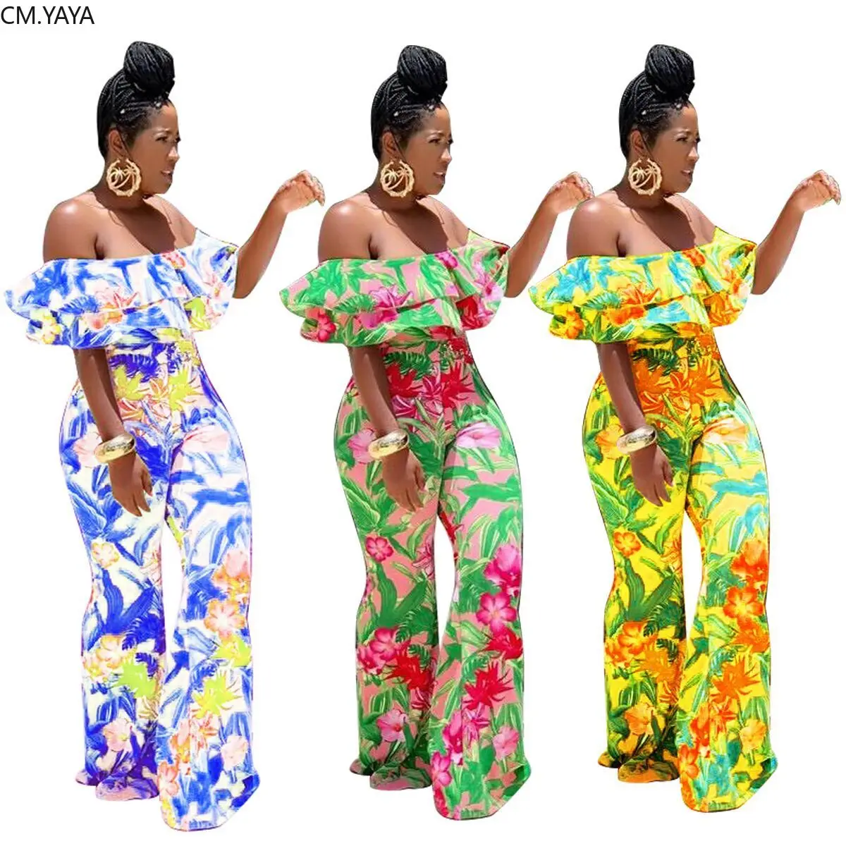 2019 Новая женская летняя Цветочный принт бабочка рукав прямой сексуальный