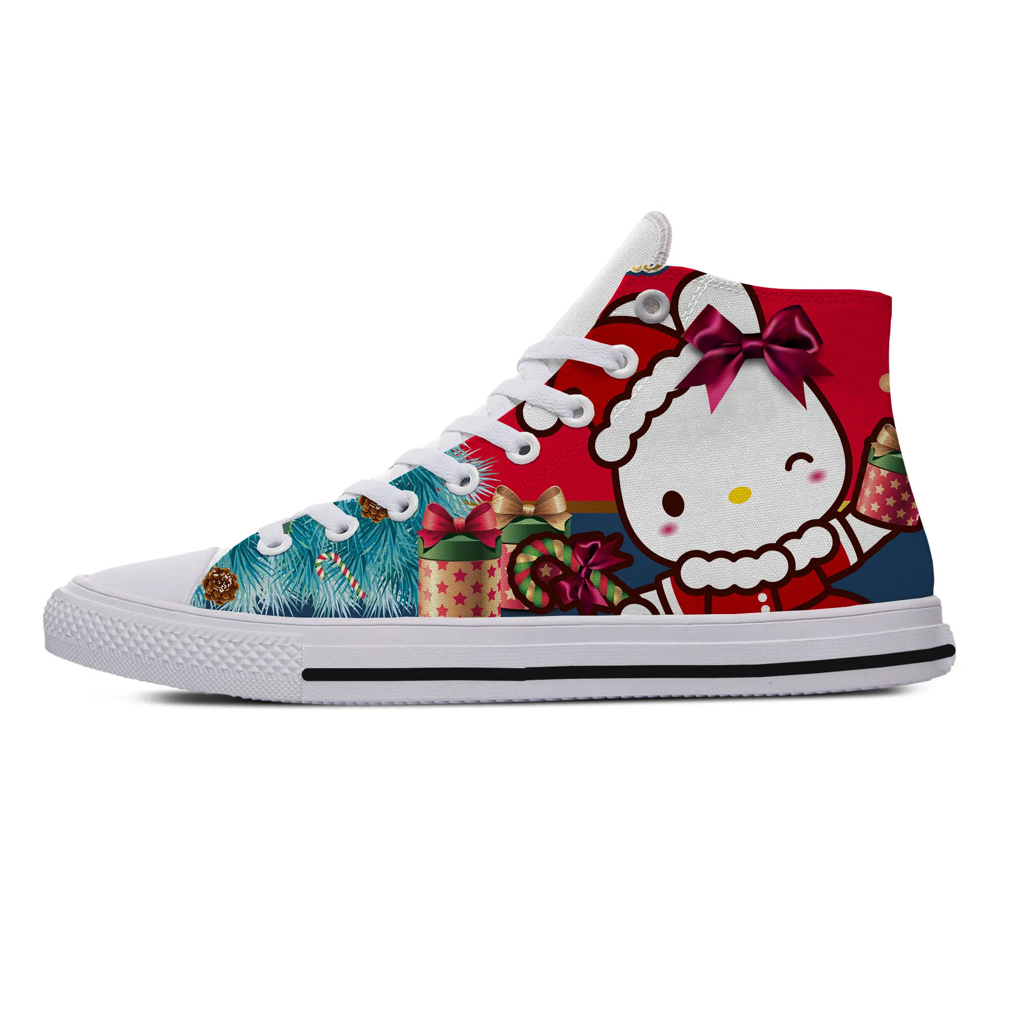 

Carol Chen Cartoon Printed Canvas Sneakers Women Fashion Casual Vulcanized Flat Trainers Shoes High Top Sneakers Custom Shoes