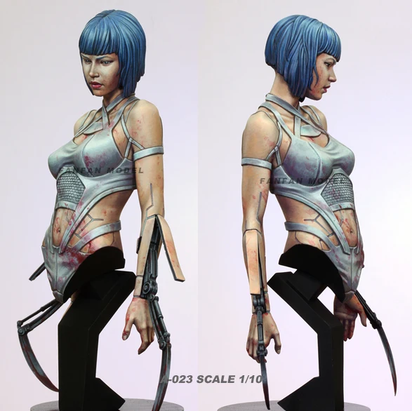 

1/10 Resin bust model kits figure colorless and self-assembled A-051