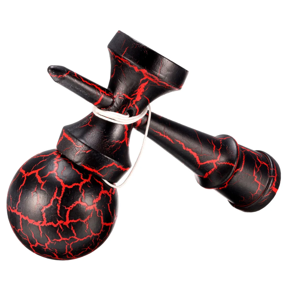 Полный Crackle деревянный Kendama 18 см Забавный японский традиционный деревянный мяч образование традиционная игра игрушка