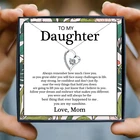 Подвеска для дочери, ожерелья, ювелирные изделия, Сердце, Кристальное ожерелье для девочки, для женщин, на заказ, открытка на Рождество, день рождения, подарки