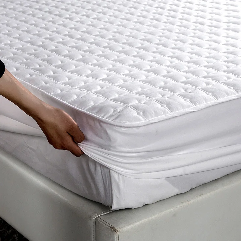 

100% Cotton Thicken Quilted Mattress Cover Anti-bacterial King Size Customized Bed Pad Protector Cover Not Included Pillowcase