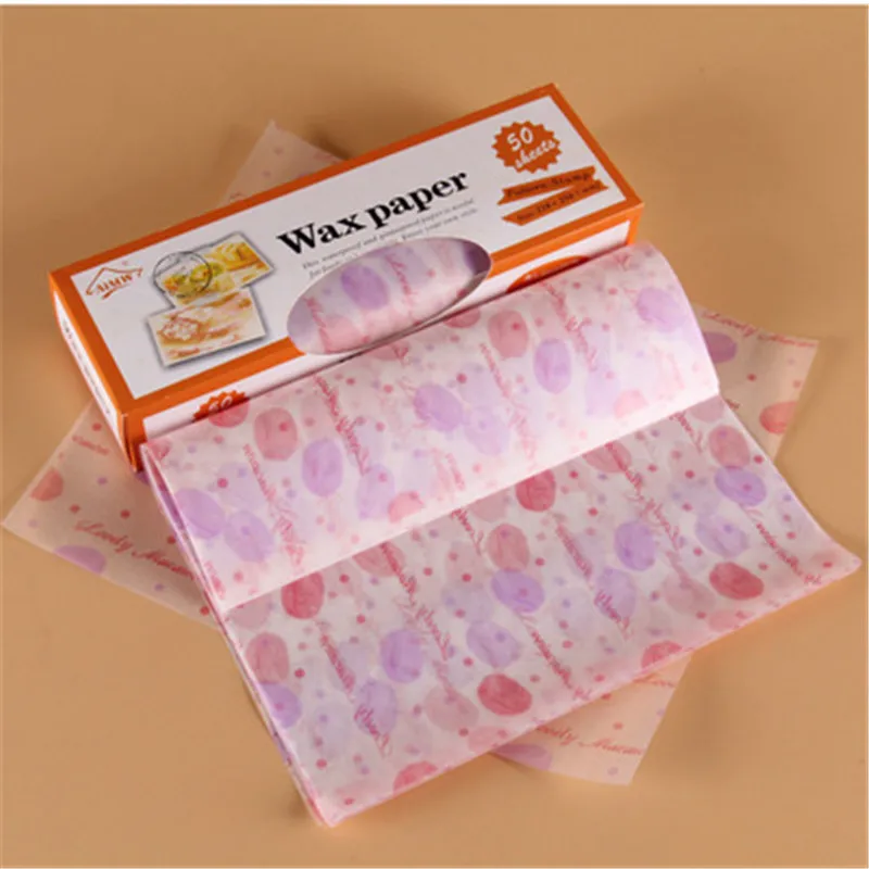 25 шт. розовые кухонные бумажные обертки для выпечки вощеная бумага хлеба