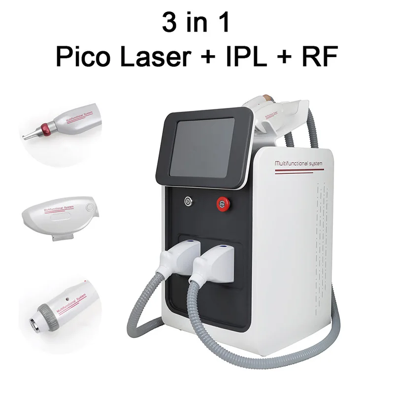 

BEST 3 in 1 Multifunctional IPL Laser Hair Removal Machine Nd Yag Laser Tattoo Removal machine RF Face Lift Hair Removal laser