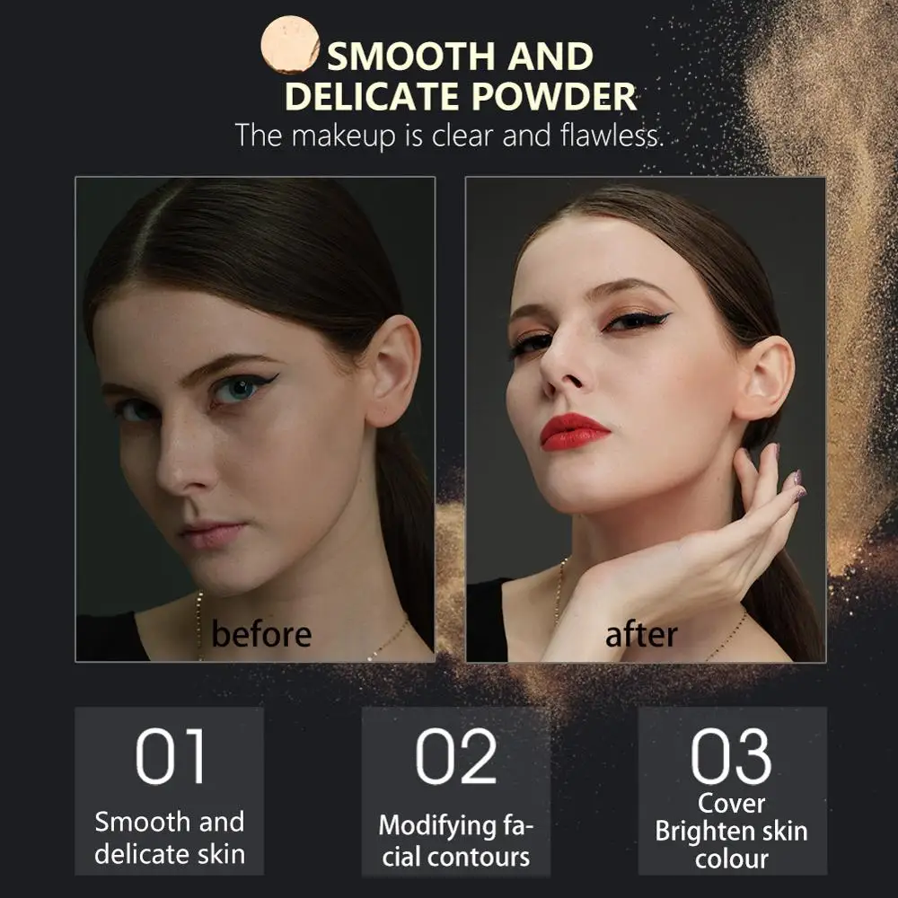 Пудра ZEESEA для контроля жирности лица компактный водостойкий консилер Очищающий