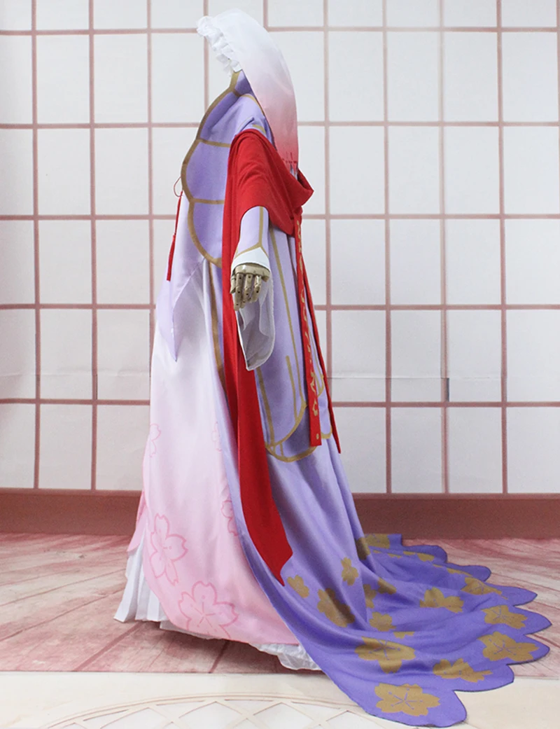 Кимоно из кожи Onmyoji SR Сакура на заказ для косплея Женский костюм Хэллоуин |
