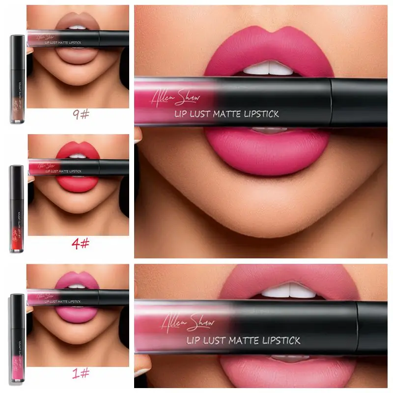 Новый матовый блеск для губ водостойкая жидкая губная помада долговечная