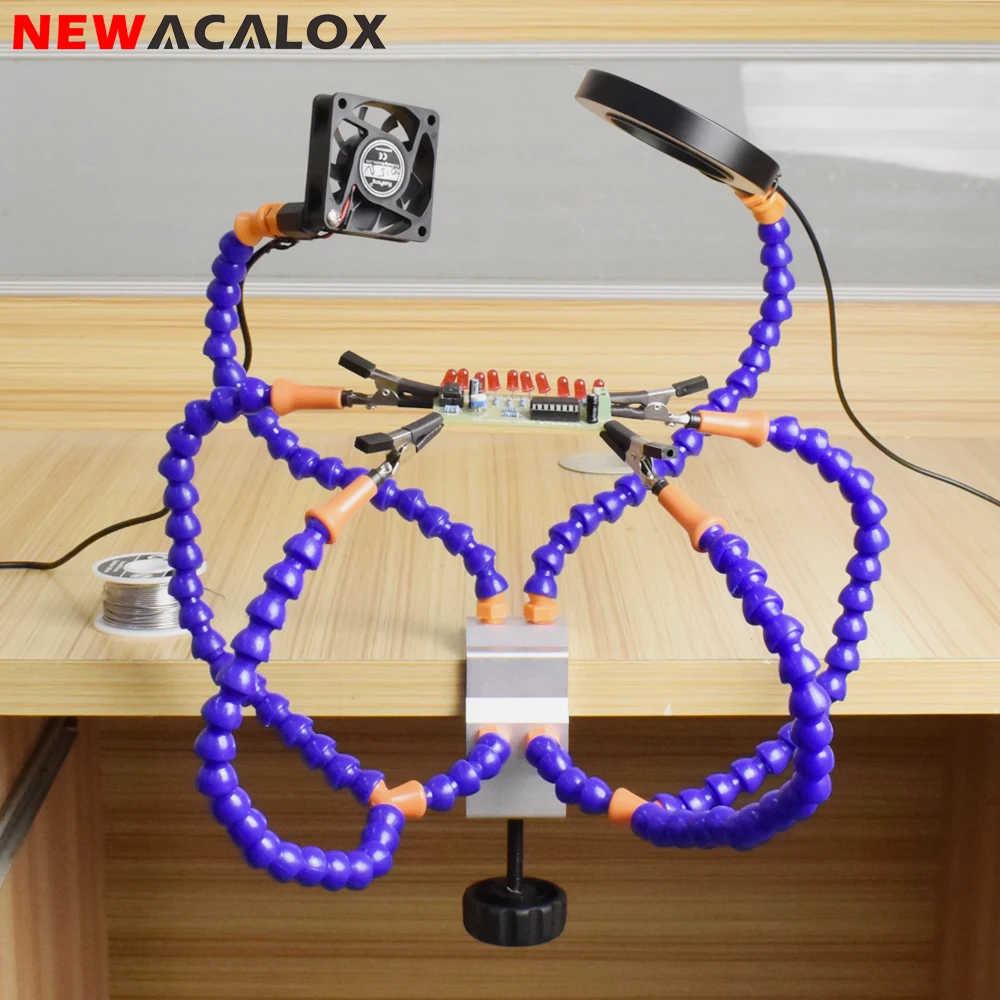 Паяльник NEWACALOX с usb разъемом светодиодный вентилятор для сварки дыма