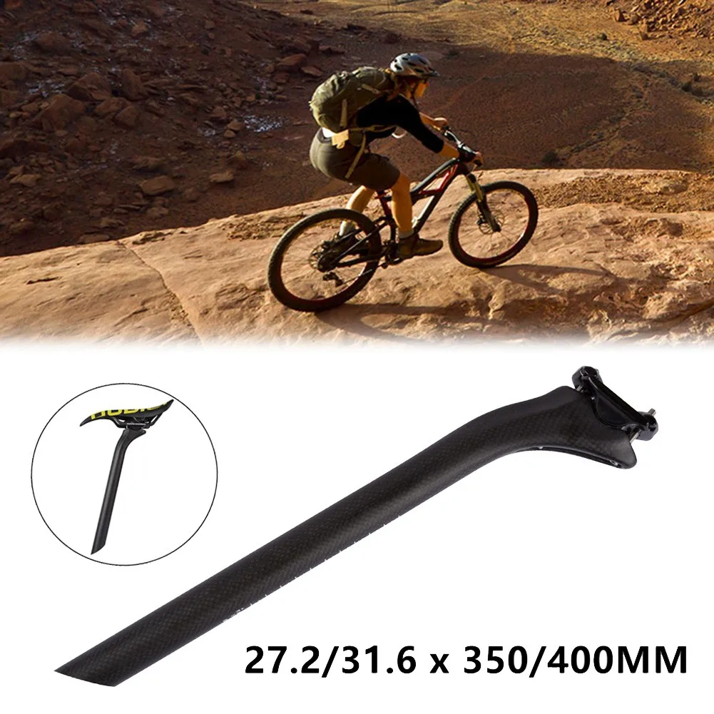 

Full Carbon Fiber MTB Road Bike Seatpost Mountain Bicycle Seat Tube 27.2/31.6 X 350/400MM Cycling Bike Seat Post Parts Accessory