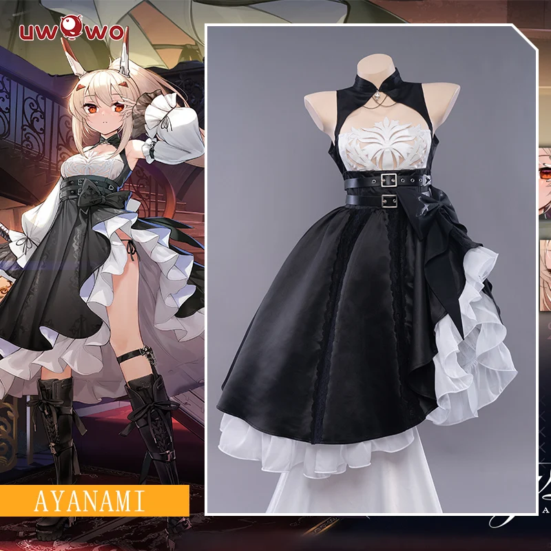 

Pre-sale UWOWO Game Azur Lane Ayanami Destroyer Cosplay Costume Cute Maid Dress Girls Outfits Costumes