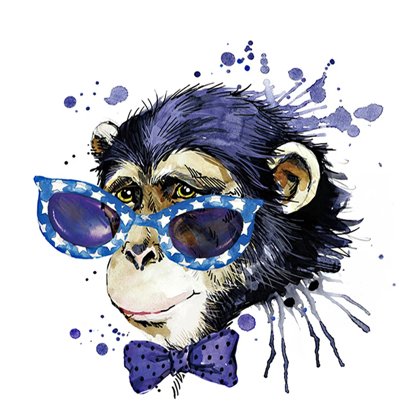 Алмазная 5D картина для рукоделия мультяшное животное круглая акриловая живопись