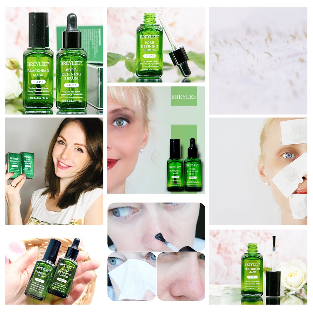 

BREYLEE Skin Care Shrink Pores Serum Pore Tightens Refining Moisturizing Essence Whitening Anti-aging Oil Control Facial Essence