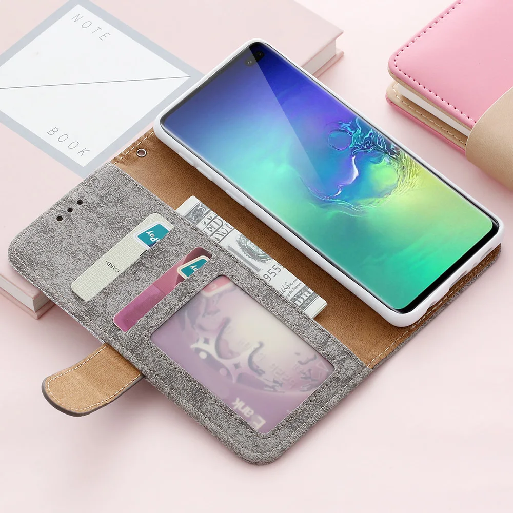 LCHULLE роскошный флип-кошелек из искусственной кожи чехол для samsung S8 S9 S10 Plus S10E S7 Edge блестящий чехол для телефона для Galaxy Note 10 Plus