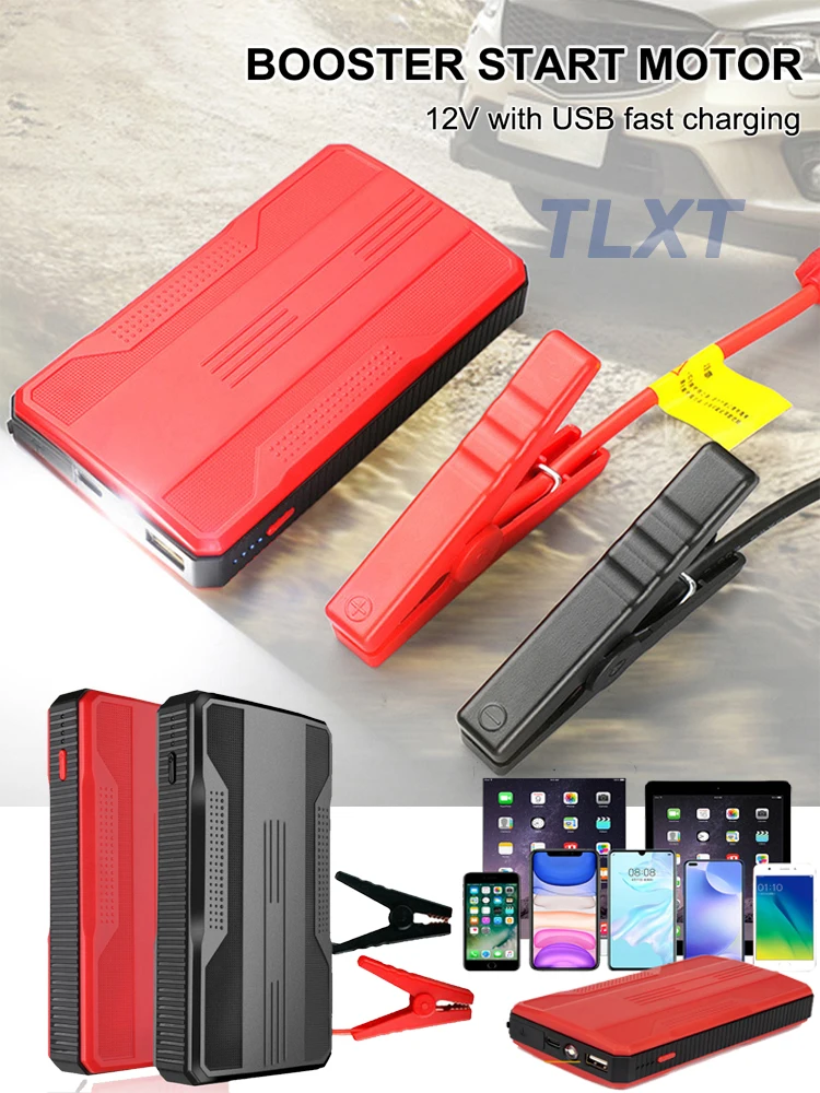

20000mAh High Capacity 12V Auto Jump Starter Car Emergency Booster Car Jump Starter Power Bank for Car Battery Booster USB 2.0