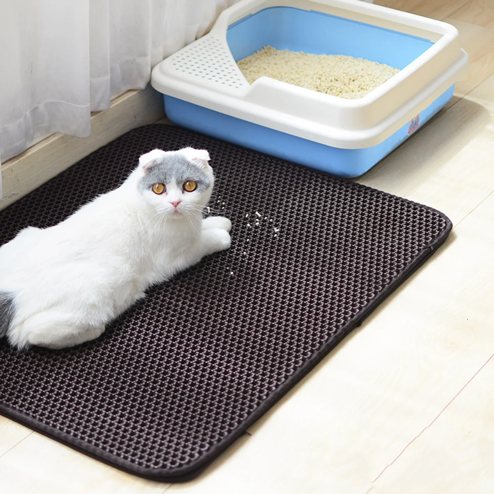 Непромокаемый коврик gato EVA doble capa gato captura arena para mascotas gato Mat limpio de productos para gatos acces