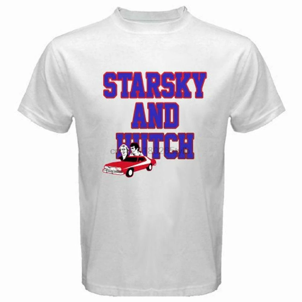 Классическая футболка STARSKY AND HUTCH для ТВ сериала размер от S до 3XL США EN|Мужские