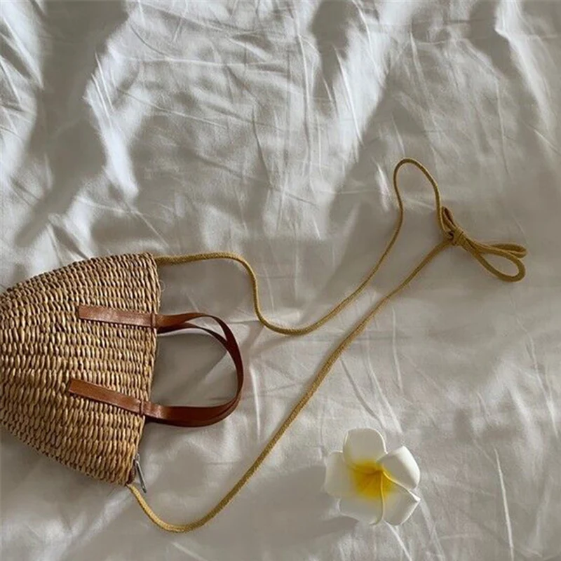 Мини-Сумочка летняя сумочка из соломы ручной работы для девочек сумки через