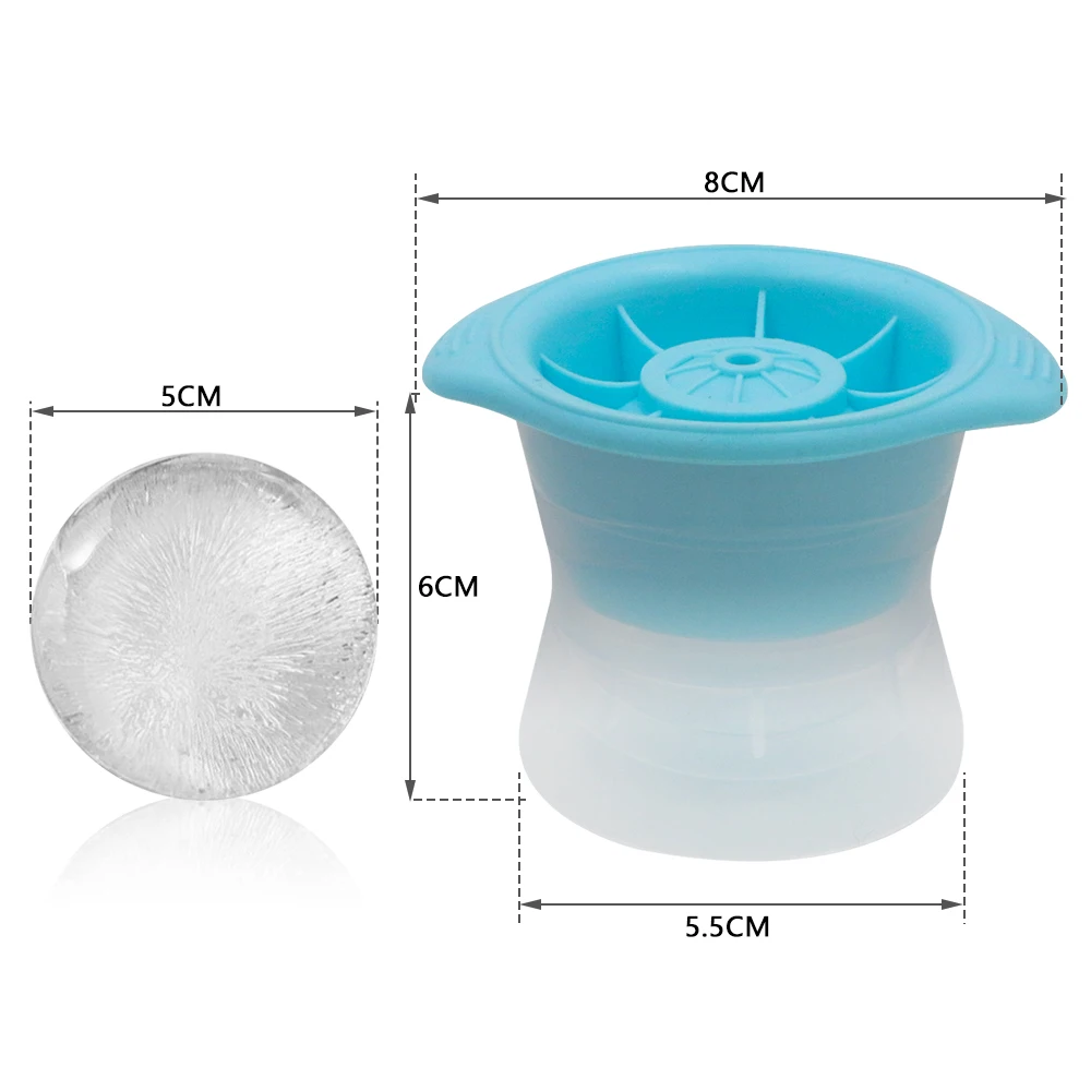 1PC Whiskey Round Ice Hockey Mold Silicone Spherical Cube Mould Maker Box Quick Freezer Kitchen Gadgets | Дом и сад