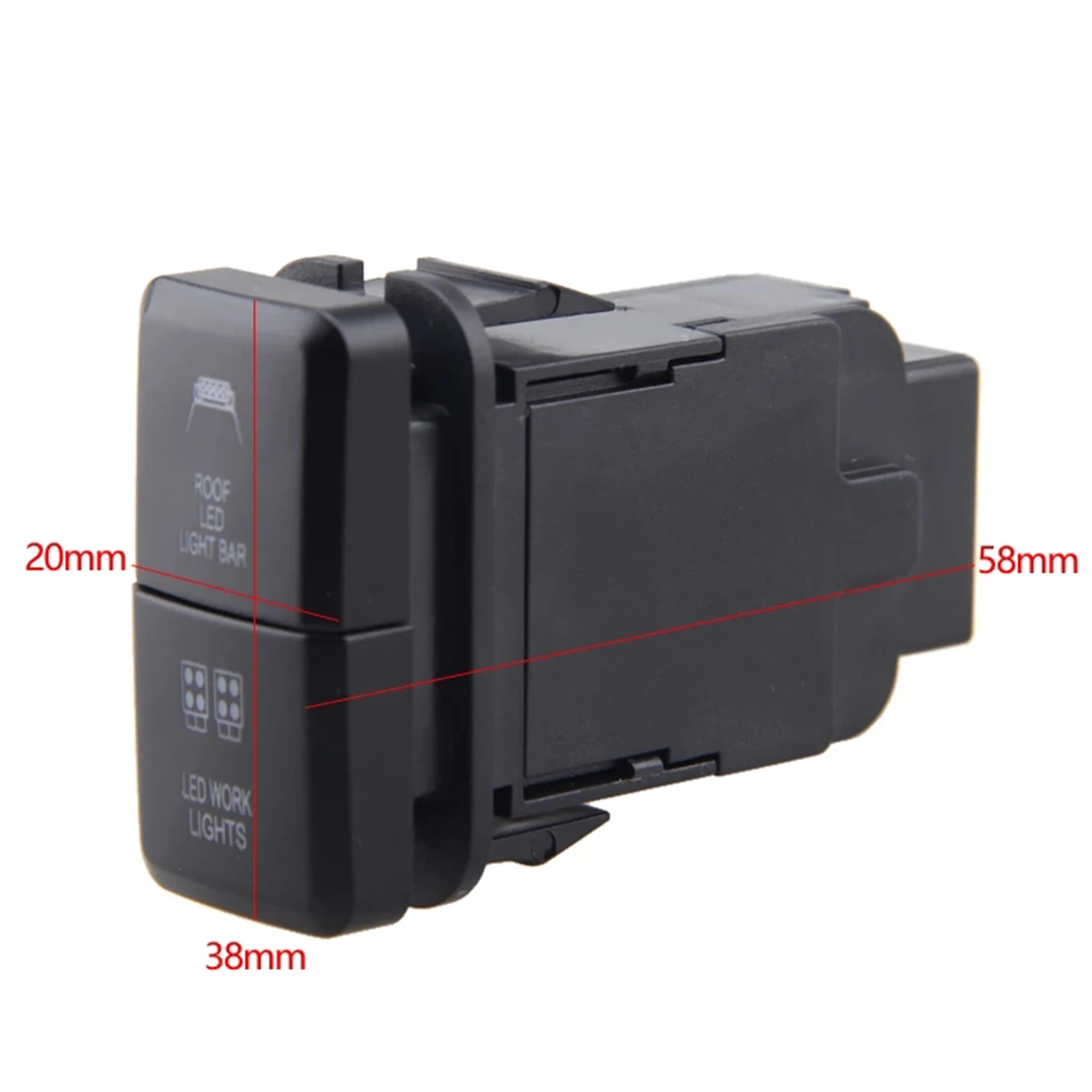 Для Toyota Prado Reiz Hilux Landcruiser Light Button 12 В Автомобильная двойная светодиодная панель