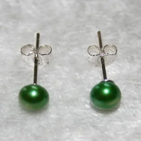 Новое Любимое жемчуг средней длины зеленый 6 мм пресноводные жемчужные