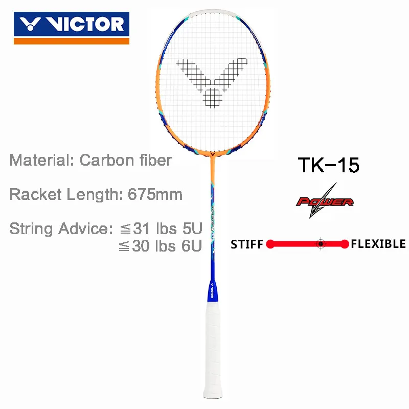 VICTOR original 5U 6U супер светильник ракетка для бадминтона 100% углеродная высокопрочная