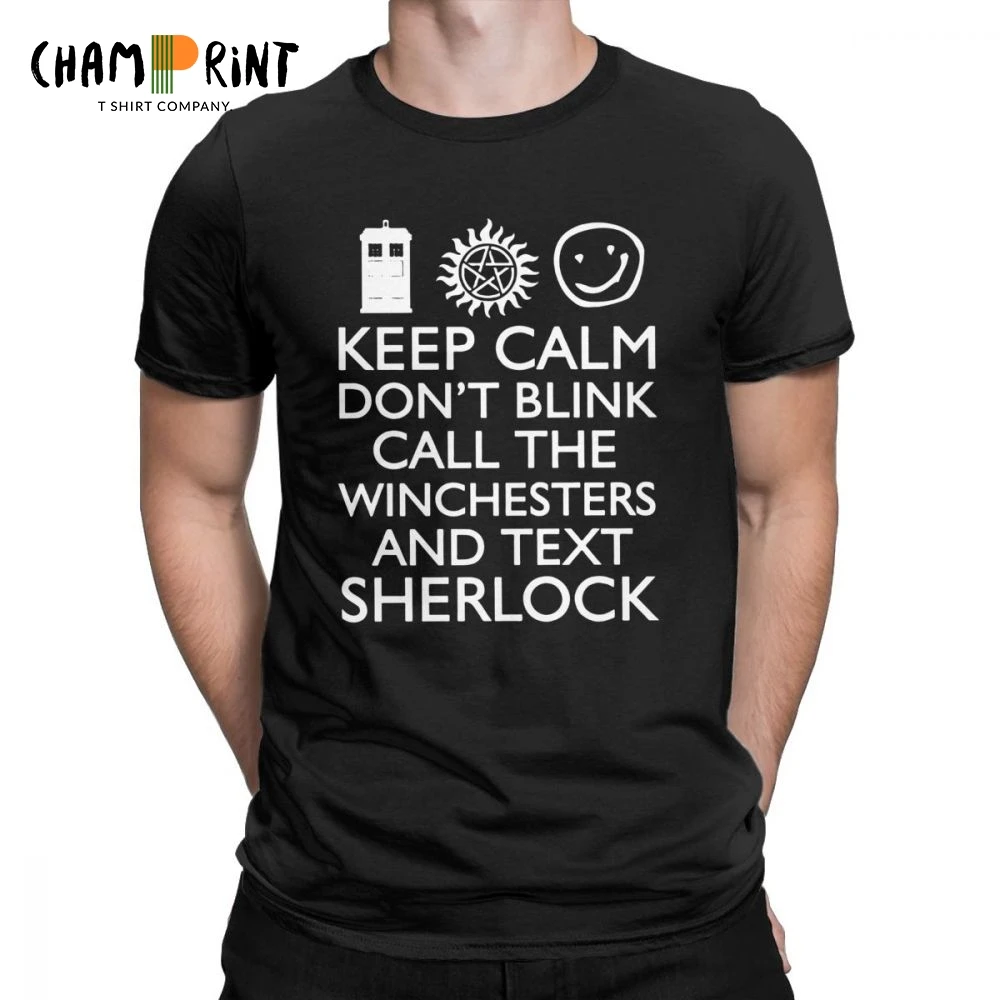 Мужские сверхъестественные сериалы братья Винчестеры Сэм Дин Кастиель футболки