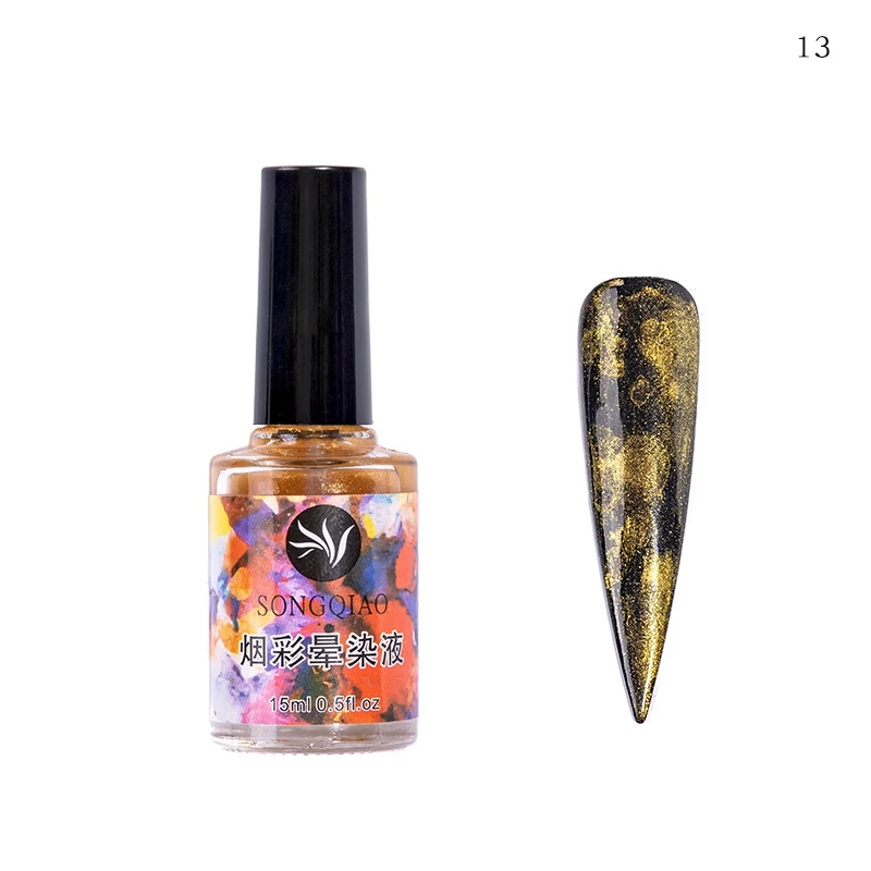 Акварельные чернила лак для ногтей Цветущий гель дымовой эффект мраморная