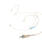 HIXMAN бежевый HM1-SR с двойным ушным всенаправленный микрофон гарнитуры микрофон для Sennheiser G1 G2 G3 Sereies Беспроводной Системы 3,5 мм