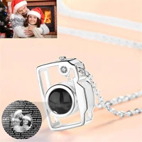 100 language camera pendant necklace personalized photo name romantic i love you projection necklace for women girl ladies gifts
