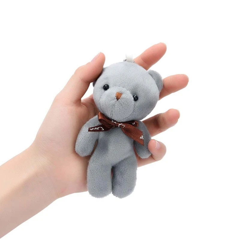 Мультяшный мини медведь плюшевая кукла галстук бабочка хлопковые мягкие игрушки