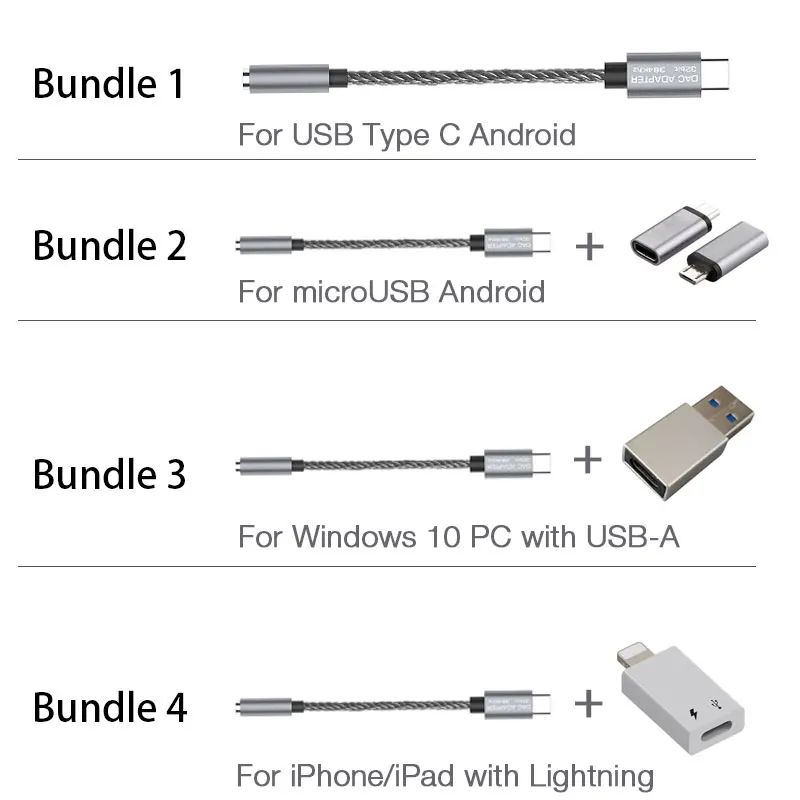 3.5mm snr 125db pcm 32b 384khz para android, windows10, macbook