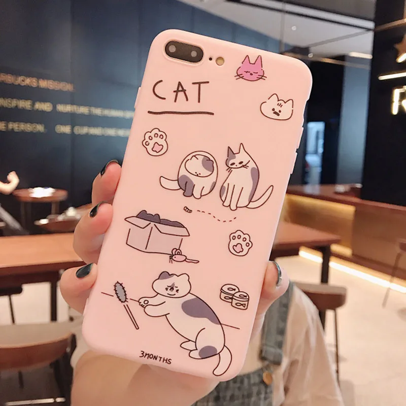 Забавный Кот розовый чехол для OPPO a3 a33 a37 a5 a57 a59 a7 a73 a77 a79 a7x/f9 Realme милый с Китти
