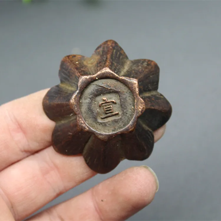 Бронзовый Лотос держатель лампы/благовония горелка ручной орнамент | Дом и сад