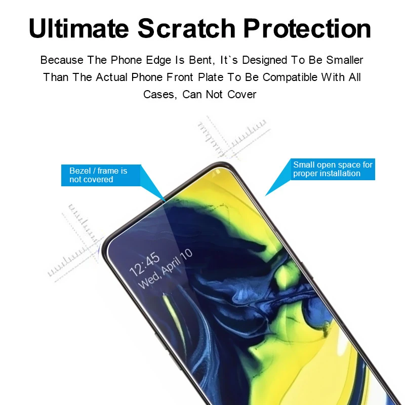 Закаленное стекло для samsung Galaxy A80 A90 полное покрытие Защитная пленка A9 Pro 2019 2018 A9200