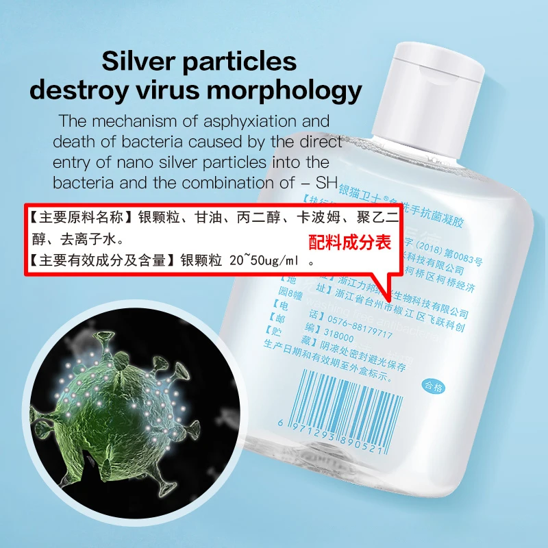 Антибактериальный гель для мытья рук безалкогольный дезинфицирующее средство